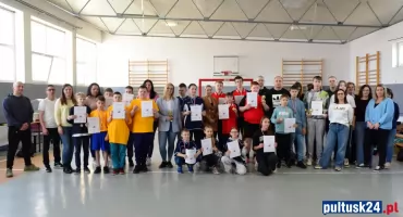 Konkurs rzutów do kosza w SOSW Pułtusk 