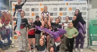 Reprezentacja KS Semiramida na Acro League Center 2024/2025 w Błoniu 