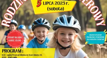 Rodzinny Rajd Rowerowy z atrakcjami - zaproszenie