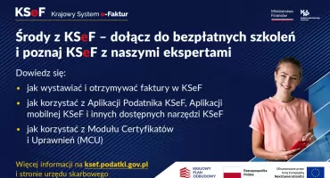 Środy z  KseF – zaproszenie do Urzędu Skarbowego na szkolenie