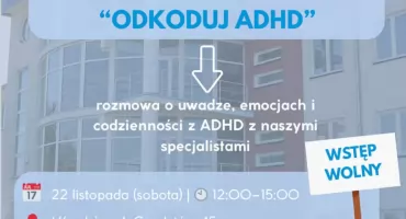 DKODUJ ADHD – bezpłatny panel dyskusyjny!