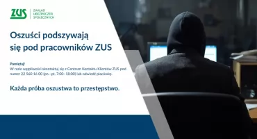 Uwaga, oszuści podszywają się pod pracowników ZUS!