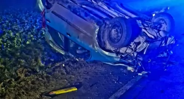 Nocne uderzenie w drzewo w Kosiorowie. Służby w akcji