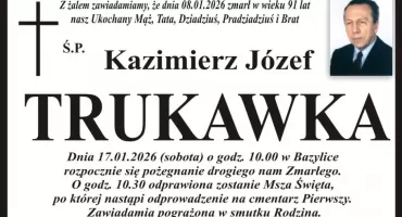 Zmarł Kazimierz Trukawka, nauczyciel ZSZ im. Jana Ruszkowskiego