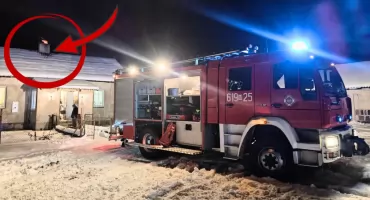Interwencja strażaków w Białym Błocie: Pożar sadzy w budynku mieszkalnym