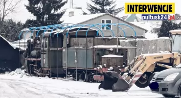 To jest parowóz na miarę naszych możliwości, czyli pomnik ciuchci w Pułtusku