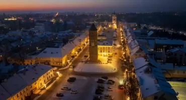 Zimowy Pułtusk z lotu ptaka — bajkowa sceneria, która zachwyciła tysiące! FILM!