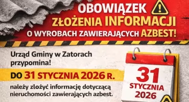 Uwaga właściciele nieruchomości zawierających AZBEST!