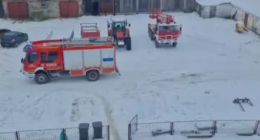 Pożar sadzy w kominie w Wyrzykach szybko opanowany