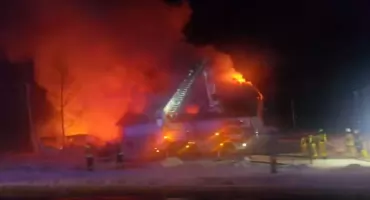 Potężny pożar w Dzierżenienie - artykuł aktualizowany - video