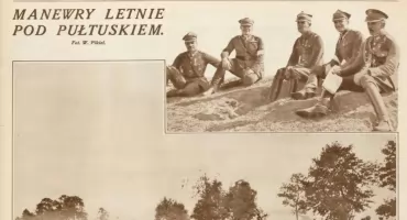 Z dawnych gazet - Manewry pod Pułtuskiem w 1928 roku