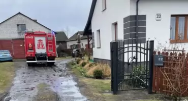 Pożar sadzy w Pniewo Kolonii