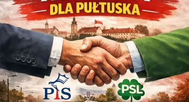 Czerwony sztandar nad Pułtuskiem!