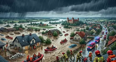 Powiat pod wodą? Fala zgłoszeń dotyczących zalanych posesji