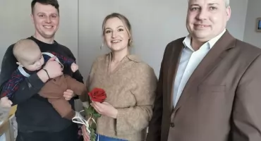 Najmłodsi mieszkańcy gminy Obryte uroczyście powitani