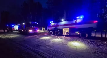 Wielki pożar w powiecie wyszkowskim gasili także strażacy z Obrytego