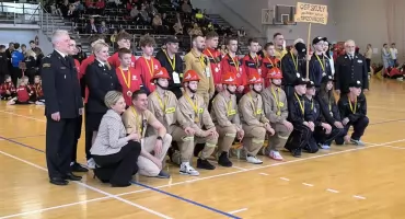 Młodzi strażacy z Trzcińca na zawodach wojewódzkich w Tłuszczu