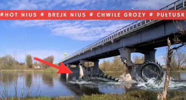 Potwór zjadł most w Pułtusku, bo poczuł wiosnę
