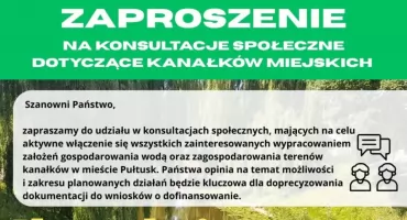 Remont kanałków – wkrótce ważne konsultacje społeczne