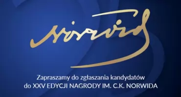 Trwa nabór do 25. jubileuszowej edycji Nagrody im. C.K. Norwida