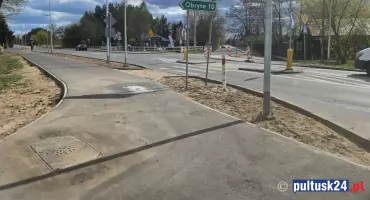 Nowa trasa pieszo-rowerowa przy ul. Wyszkowskiej - finał prac coraz bliżej