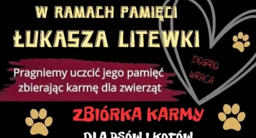 Pułtusk w hołdzie Łukaszowi Litewce: Wielka zbiórka karmy zamiast kwiatów 