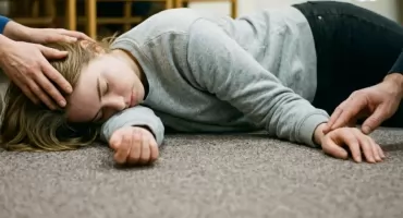 Strażacy ratowali nieprzytomną kobietę