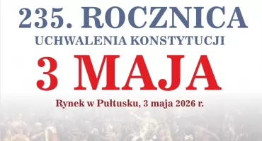 235. rocznica Uchwalenia Konstytucji 3 Maja – zaproszenie na uroczystość 