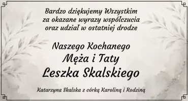 Podziękowania