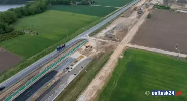Obwodnica Pułtuska skończona w 84% Kiedy otwarcie i co dzieje się na budowie?