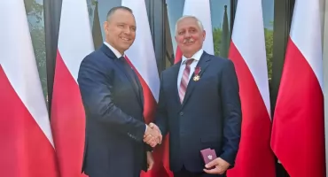 Adam Misiewicz Wójt gminy Świercze odznaczony przez Prezydenta RP