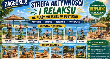  Strefa Aktywności i Relaksu na pułtuskiej plaży? To jest możliwe! 