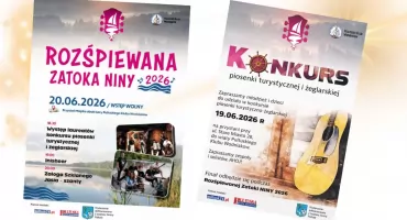 Konkurs Piosenki Turystycznej i Żeglarskiej oraz koncerty „Rozśpiewana Zatoka Niny 2026” coraz bliżej!