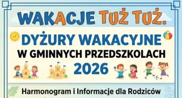 Gmina Zatory: Dyżury wakacyjne w przedszkolach. Sprawdź harmonogram i zapisz dziecko