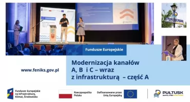 Pułtusk rozpoczął nowy rozdział. Konferencja inaugurująca projekt „Modernizacja kanałów A, B i C wraz z infrastrukturą – część A”.