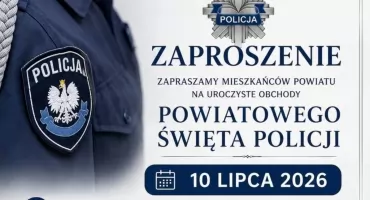 Święto Policji 2026 – Policja zaprasza na powiatowe obchody 