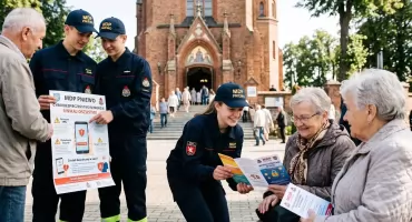 Młodzi strażacy z Pniewa gaszą... cyfrowe pożary! Wyjątkowa akcja dla seniorów