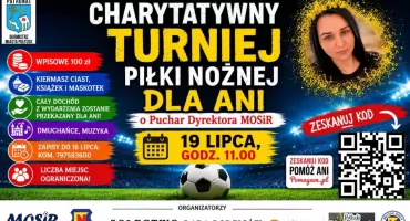 Już jutro! Charytatywny Turniej Piłki Nożnej o Puchar Dyrektora MOSiR na pułtuskim stadionie