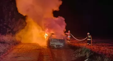 Seria groźnych pożarów pojazdów i interwencji gaśniczych w powiecie pułtuskim