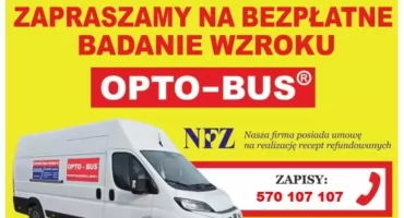 Gmina Obryte zaprasza na bezpłatne badanie wzroku w OPTO-BUSIE!