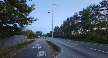 Ścieżka pieszo-rowerowa przy ul. Wyszkowskiej w pełni bezpieczna po zmroku